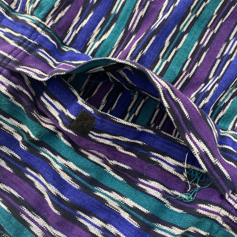 Vintage Mimbres Man Cycling Shirt - Men's XXL Cotton Tribal Stripe Southwest USA - Picture 7 of 11